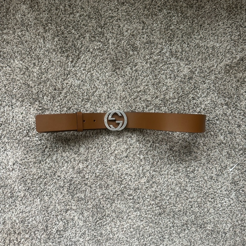 Gucci Brown Leather Belt